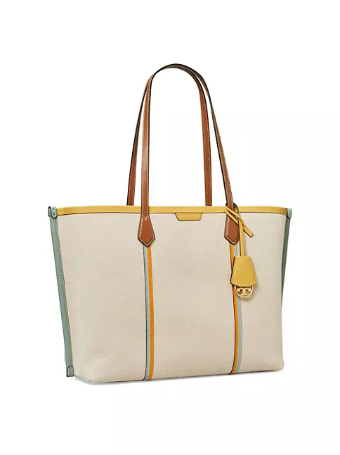Perry T Monogram Small Triple-Compartment Tote: Women's Handbags, Tote Bags