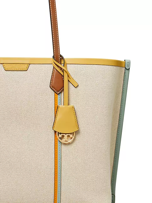 Perry Canvas Triple-Compartment Tote: Women's Designer Tote Bags