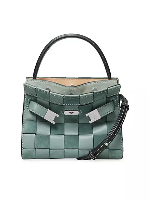 Tory Burch Lee Radziwill Double Bag in Green