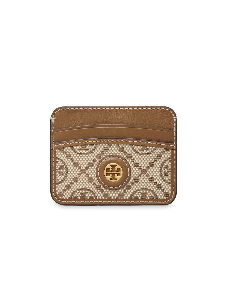 Tory Burch T Monogram Jacquard Card Case | Saks Fifth Avenue