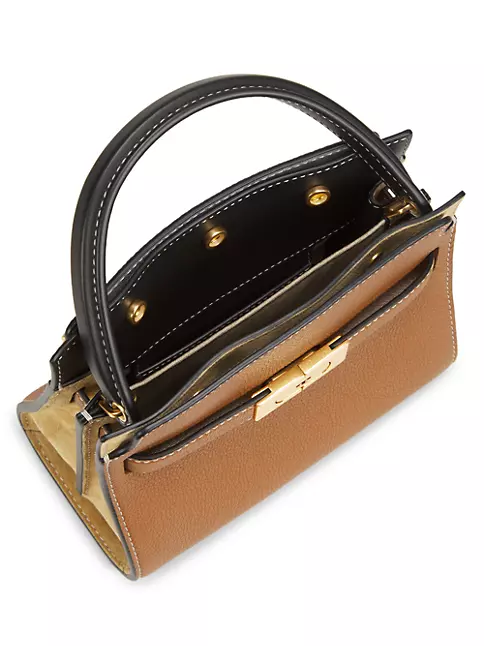 Lee Radziwill Petite Handbag - Tory Burch - Moose - Leather