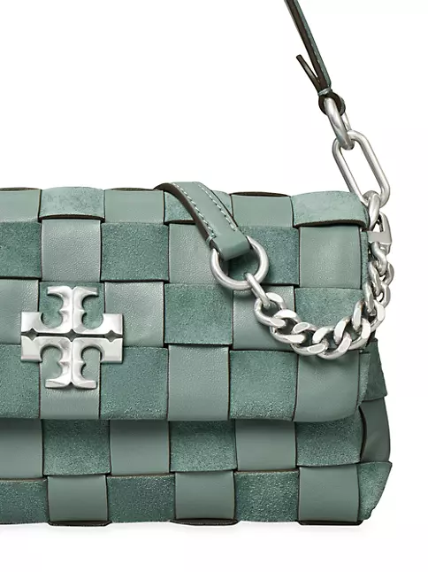 Mini Kira Woven Top-Handle Bag: Women's Handbags