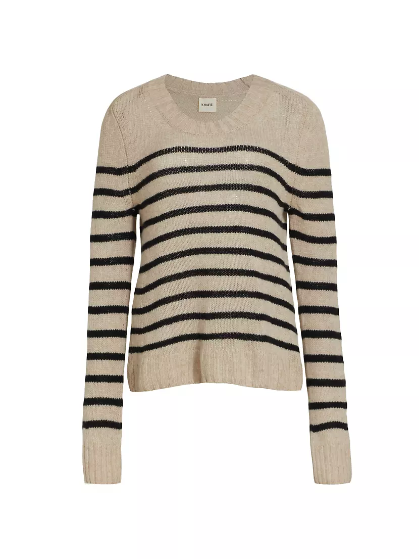 Shop Khaite Tilda Striped Cashmere Sweater | Saks Fifth Avenue