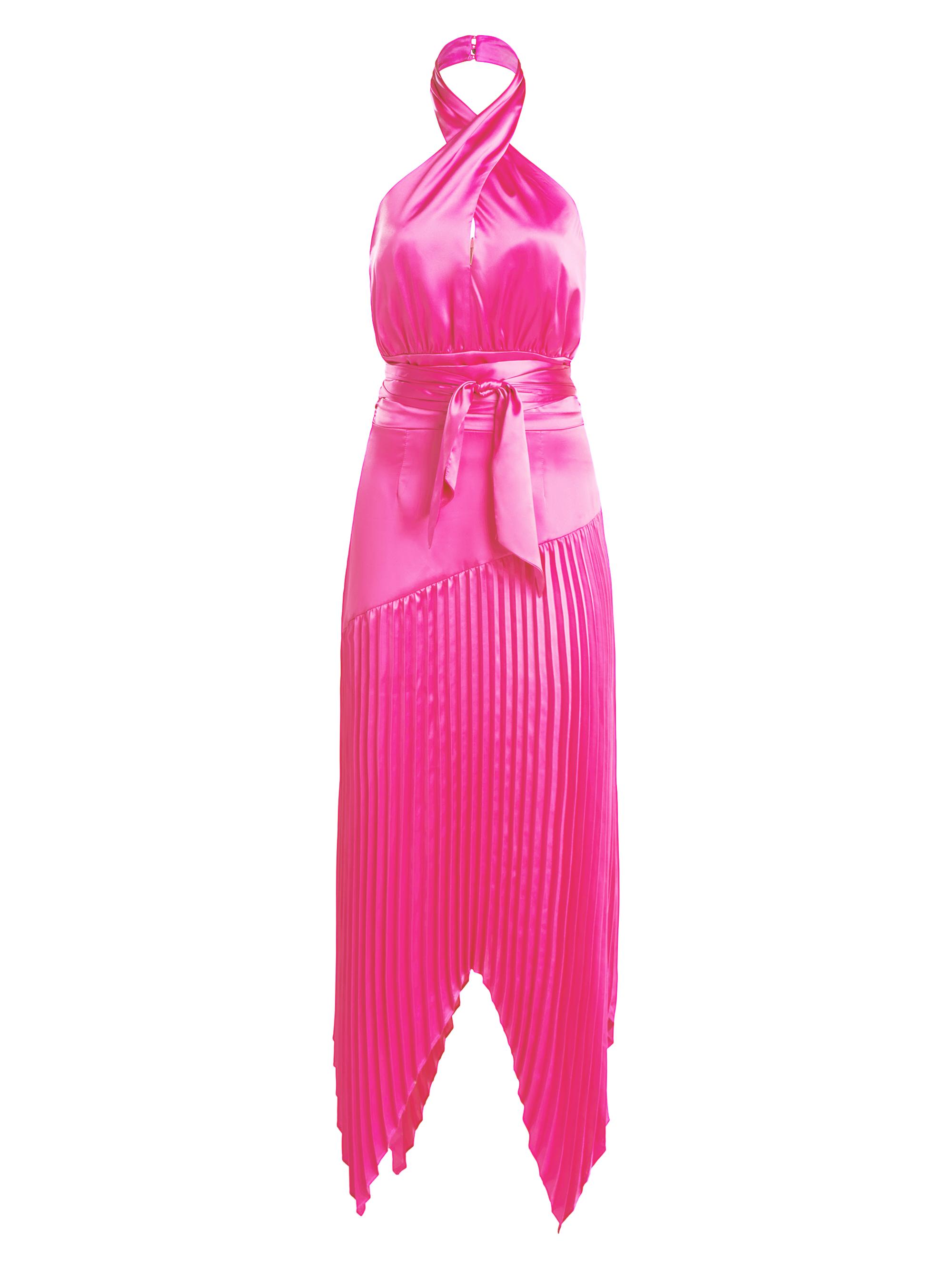 Amur Dixon Satin Halter Dress | Saks Fifth Avenue