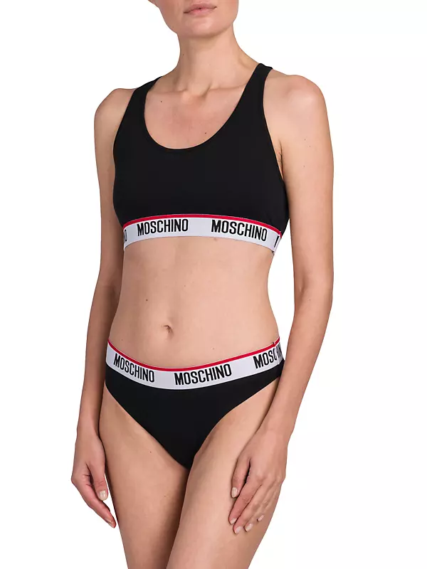 White Sports bra with logo Moschino - StarpixlShops Vanuatu