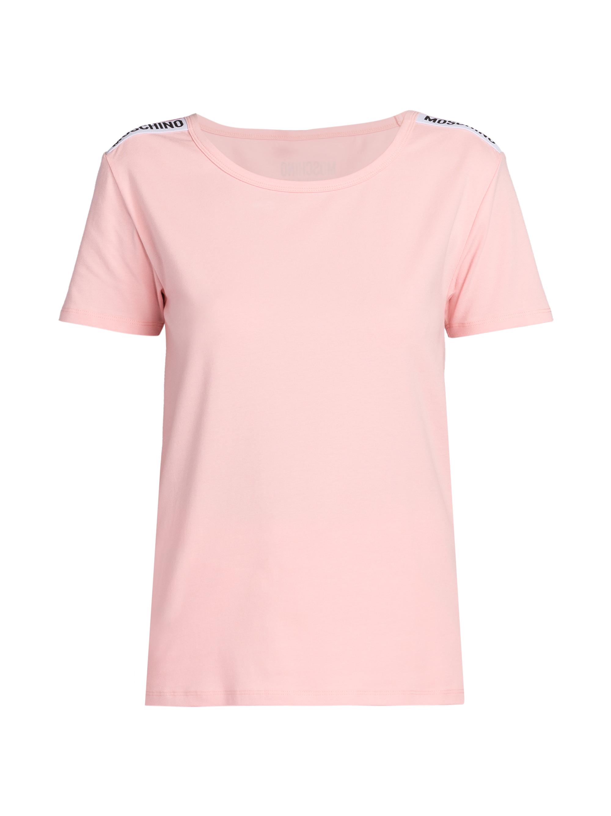 Moschino Women's Cotton-Blend Logo T-Shirt - Pink
