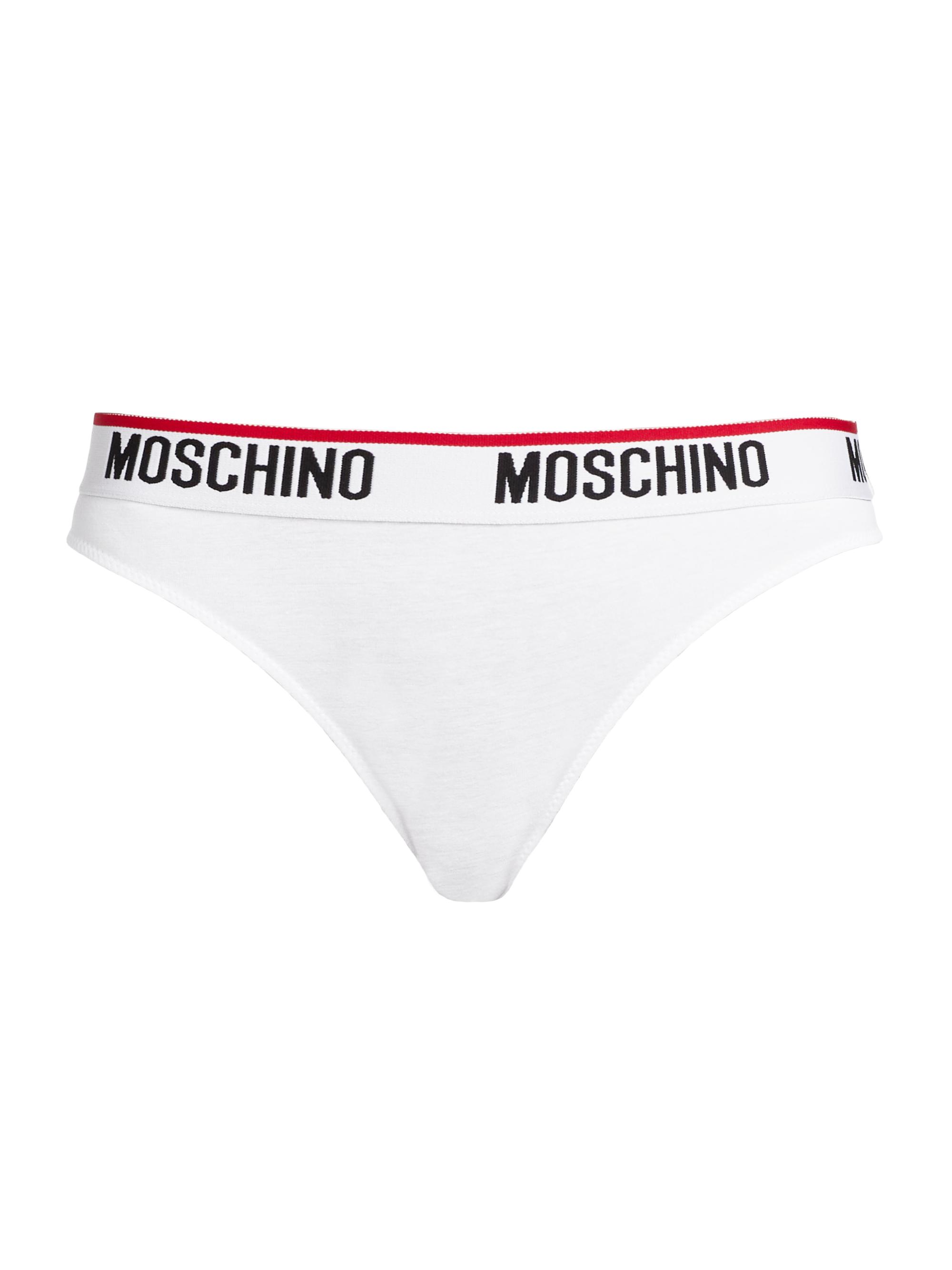 Moschino Women's Logo Briefs - White