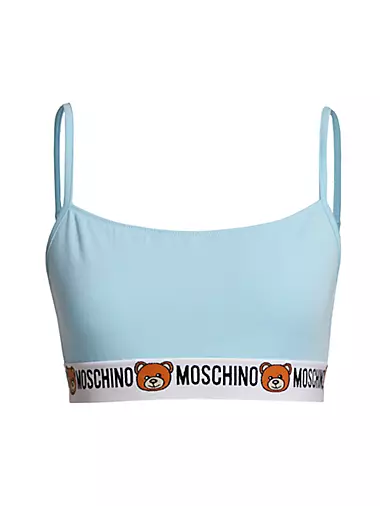 Moschino Logo Band Bra Top