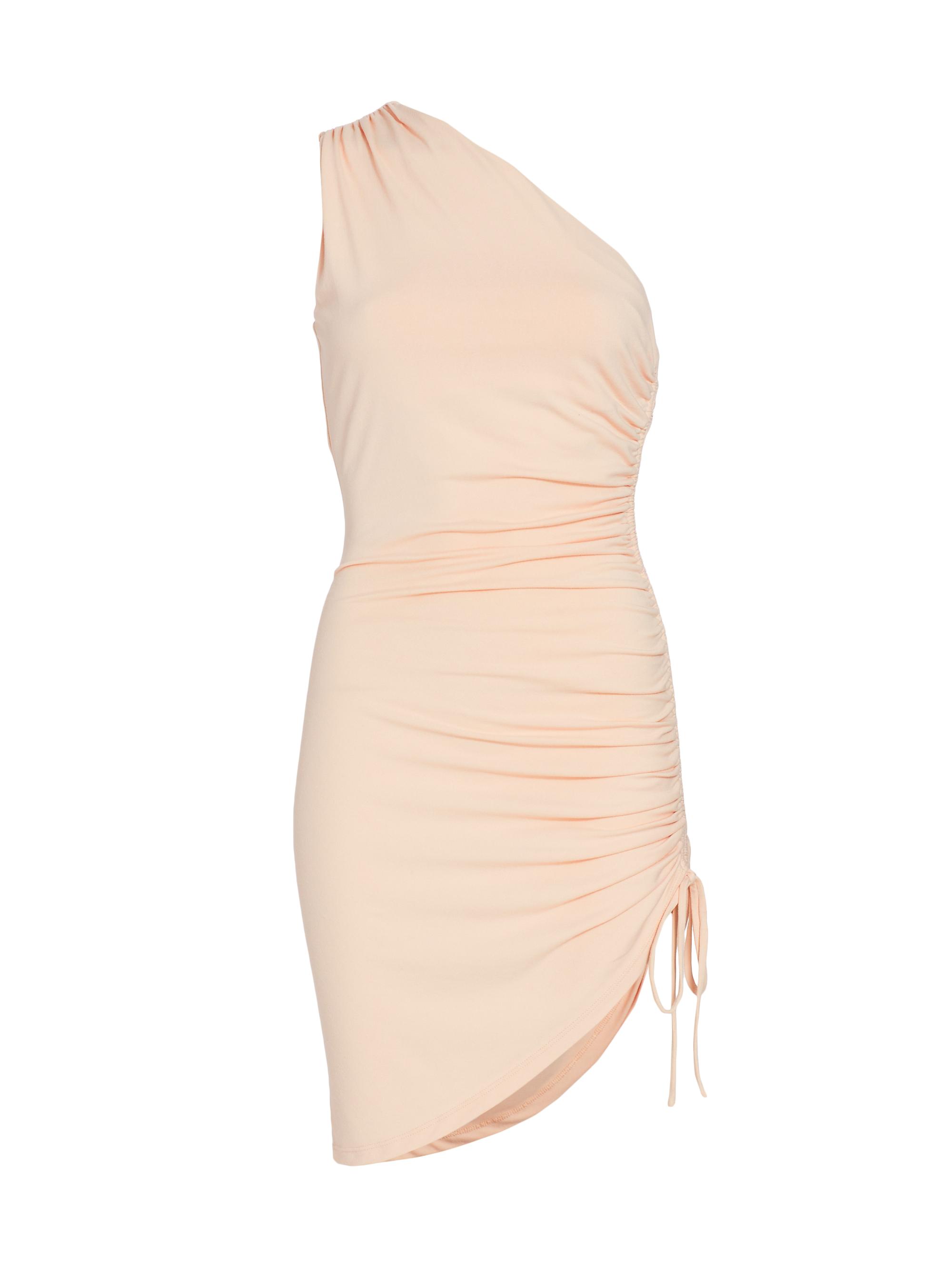 susana monaco Women's One-Shoulder Minidress - Beige