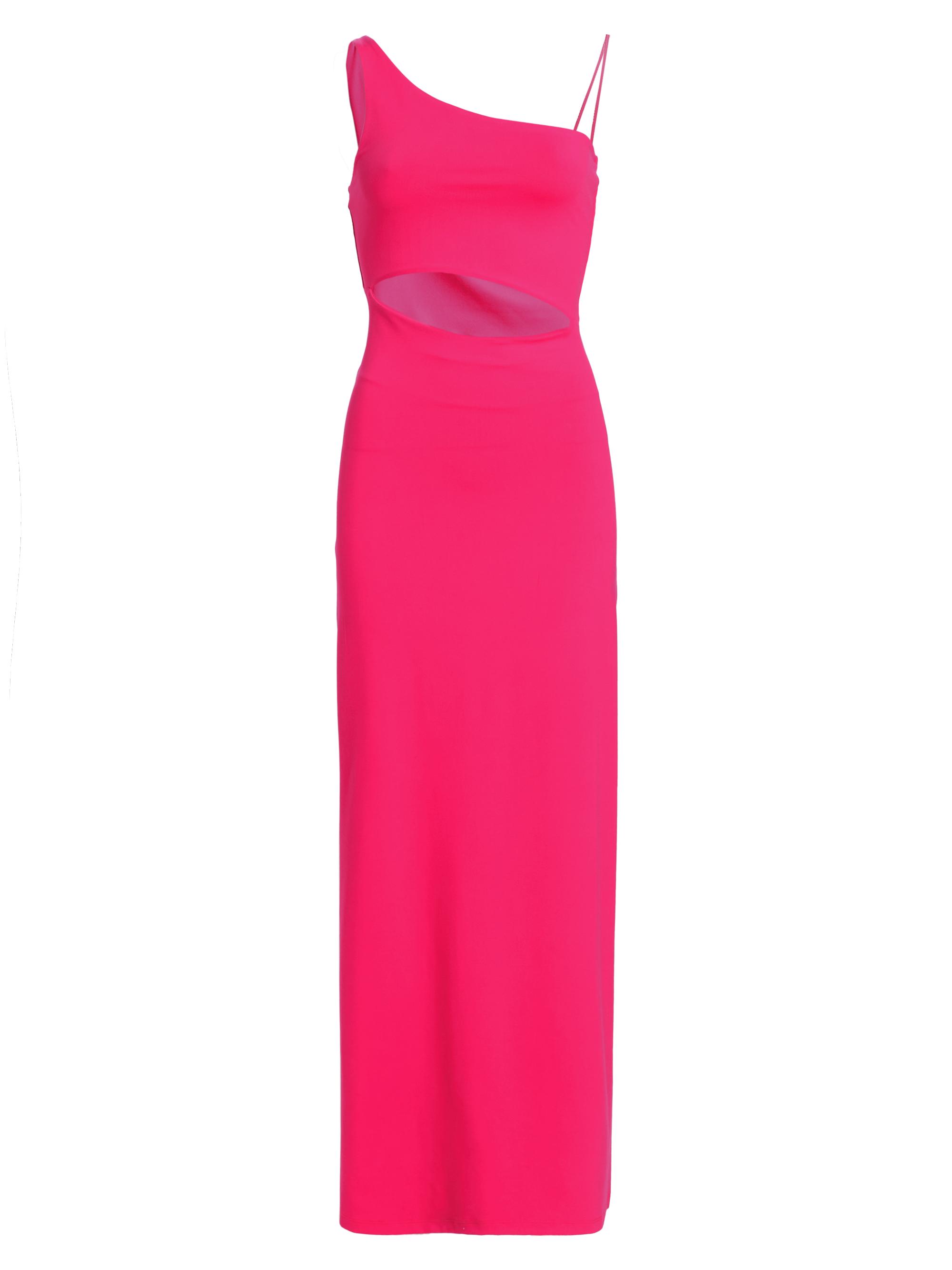 susana monaco Women's One-Shoulder Maxi Dress - Pink Glow