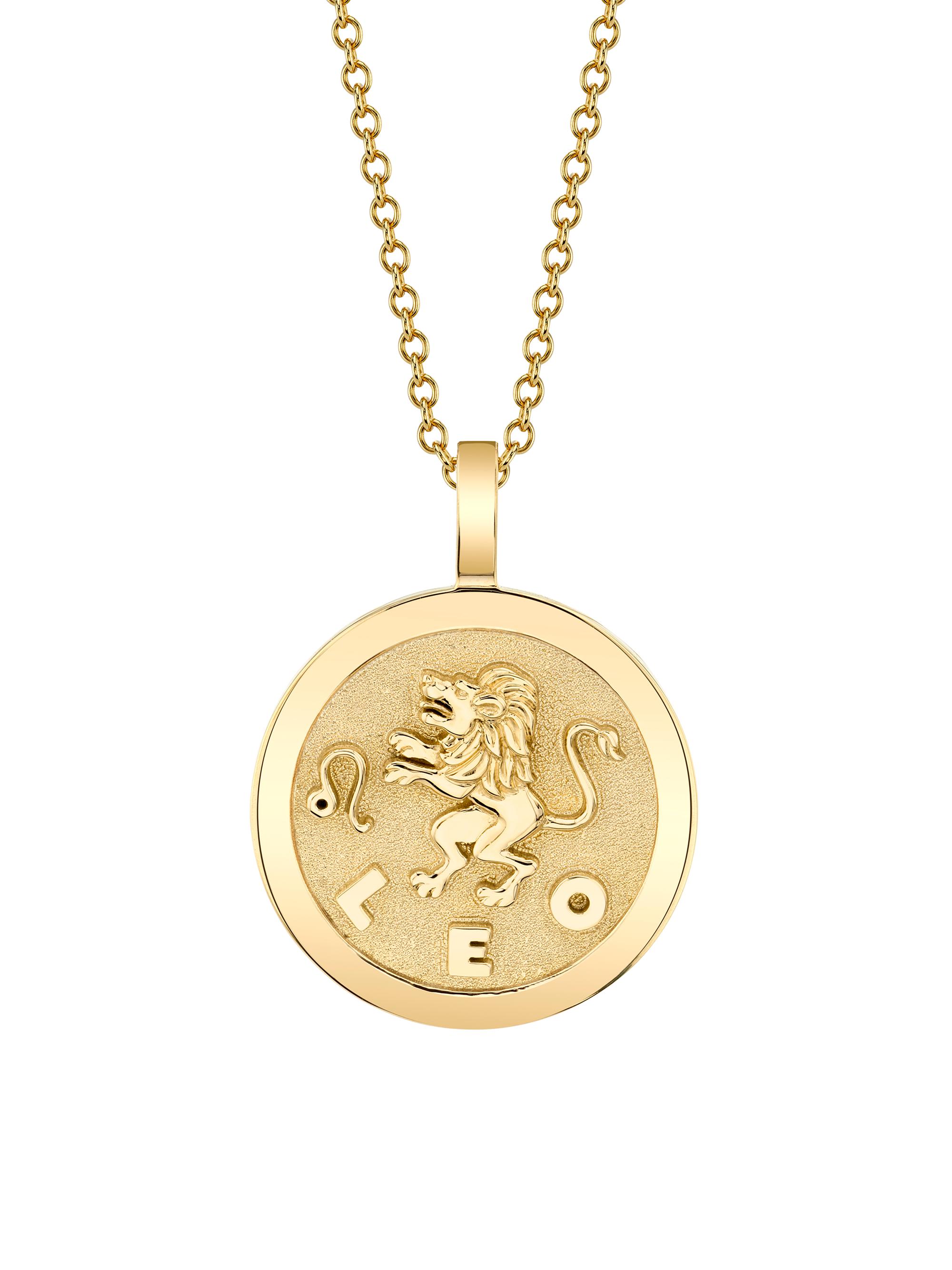 Anita Ko Women's Zodiac 18K Yellow Gold Leo Pendant Necklace - Yellow Gold