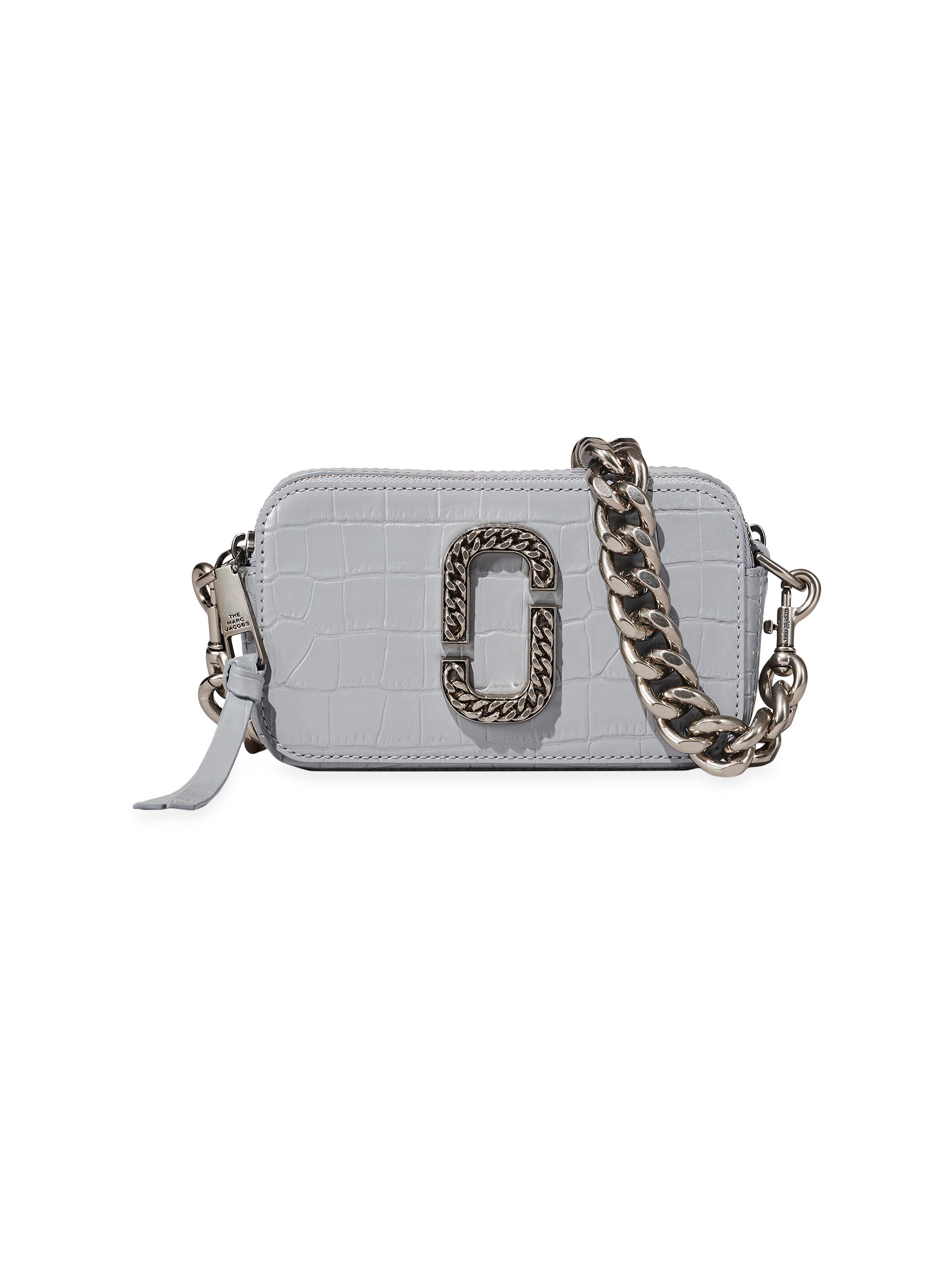 Marc Jacobs Women's The Snapshot Croc-Embossed Leather Camera Bag - Quarry