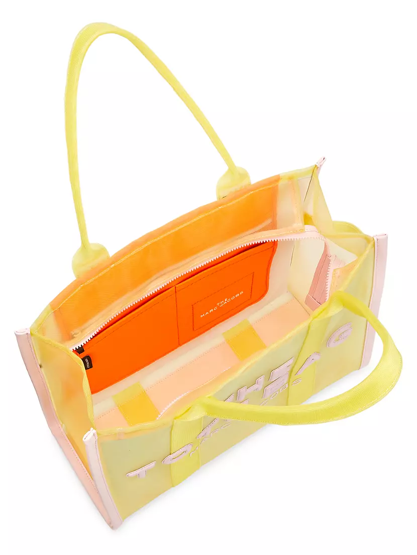 MARC JACOBS THE COLORBLOCK MESH TOTE BAG YELLOW MULTI 