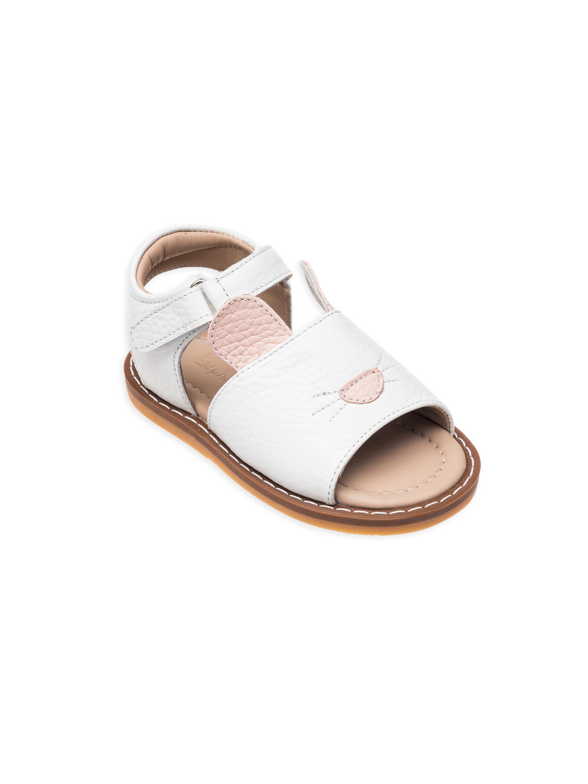 Elephantito Little Girl's 4-6.5 Toddler Bunny Sandal - White 6.5 (Baby) | Thumbnail 2