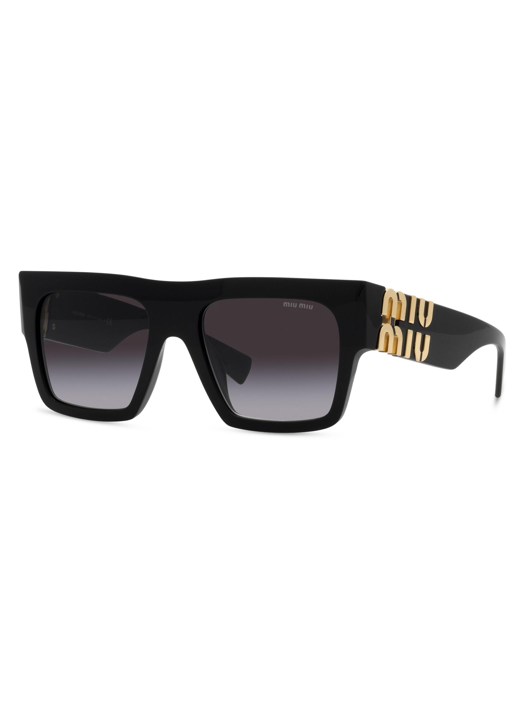 小物 2000s miumiu square sunglasses Miu Miu Logo Acetate Square Sunglasses | Neiman Marcus