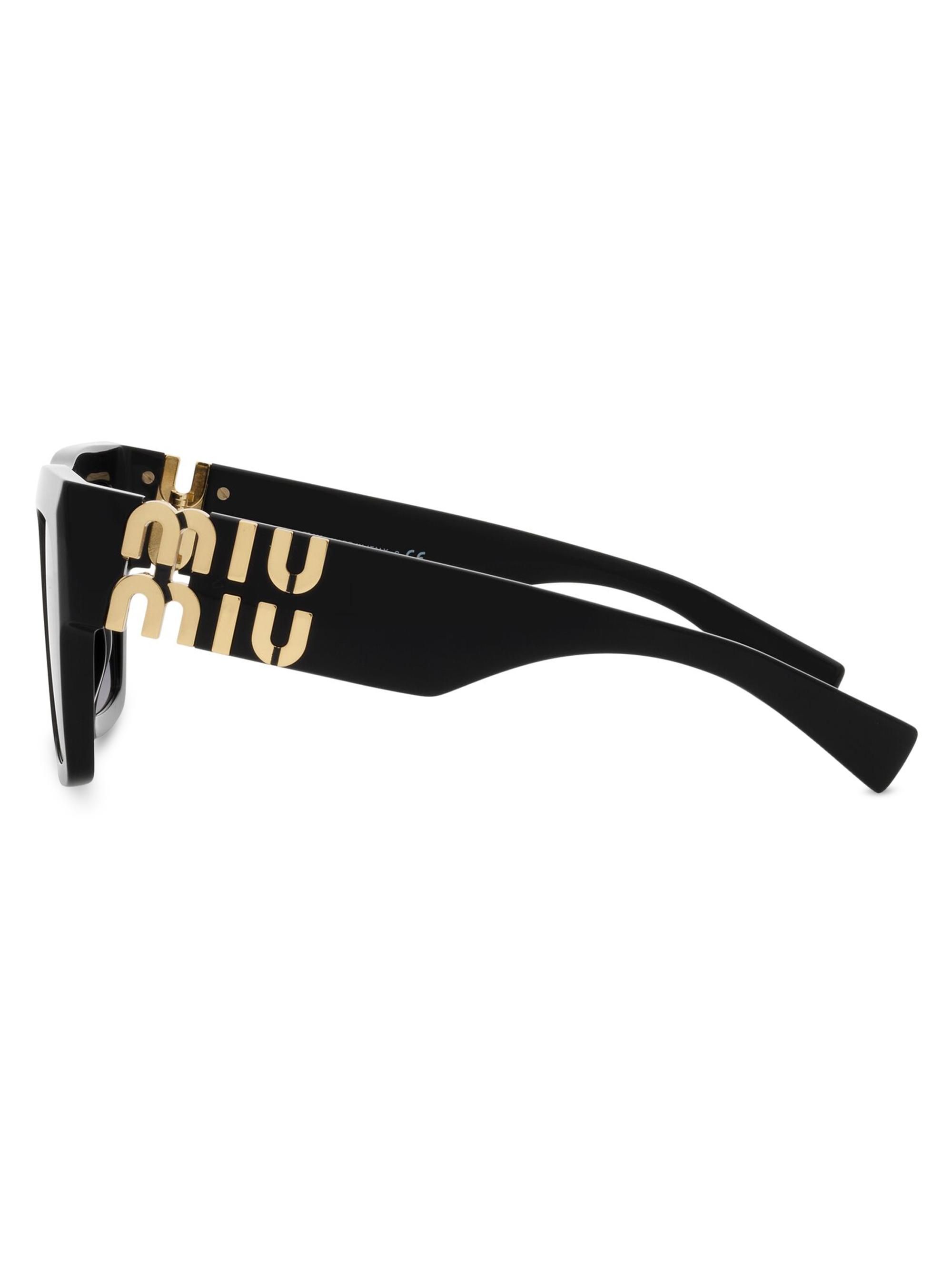 Miu Miu 55MM Square Sunglasses | Saks Fifth Avenue display picture 3