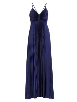 A.L.C. Women's Aries Pleated Gown - Riviera
