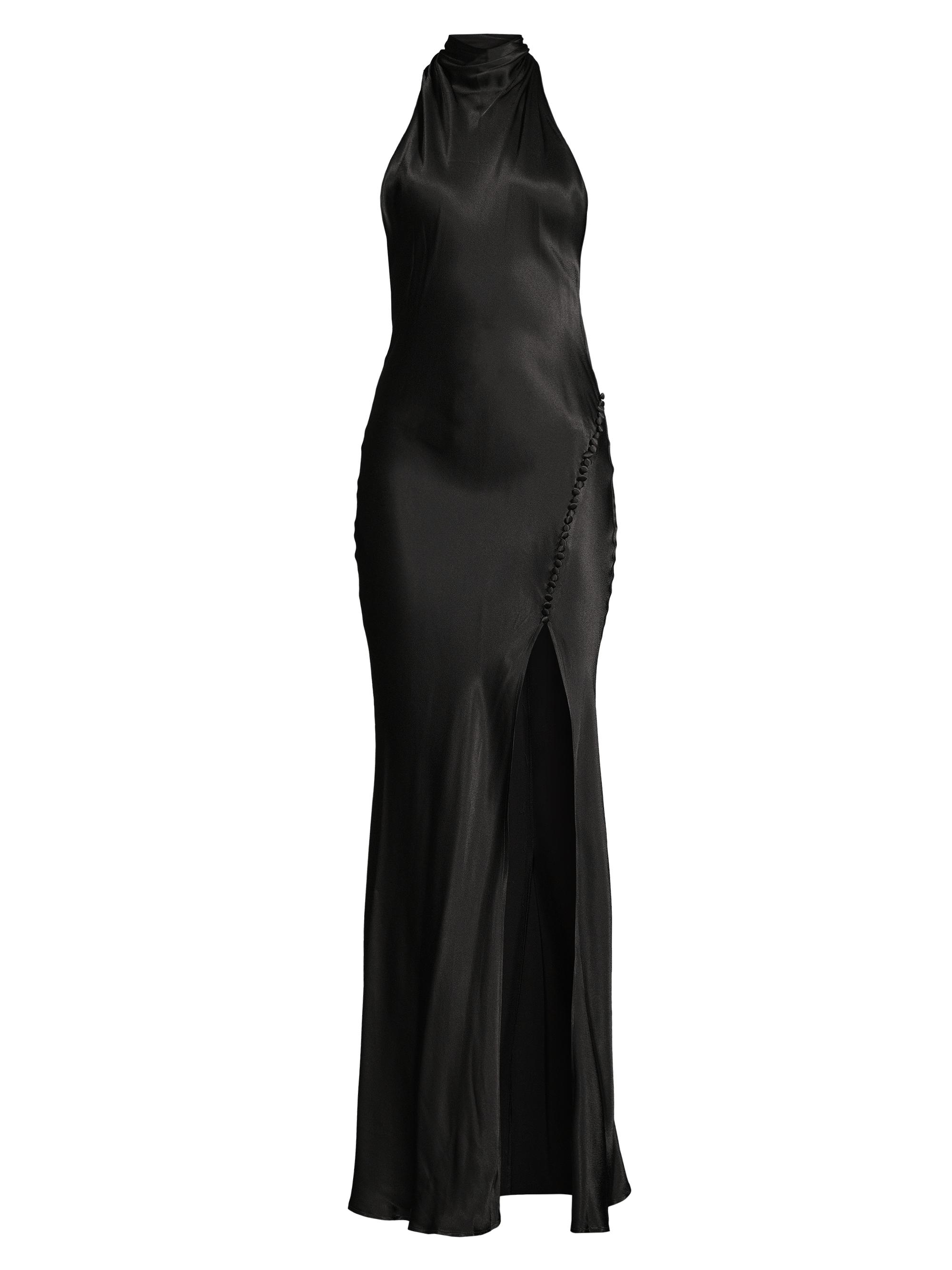 Sau Lee Penelope Satin Halter Gown | Saks Fifth Avenue