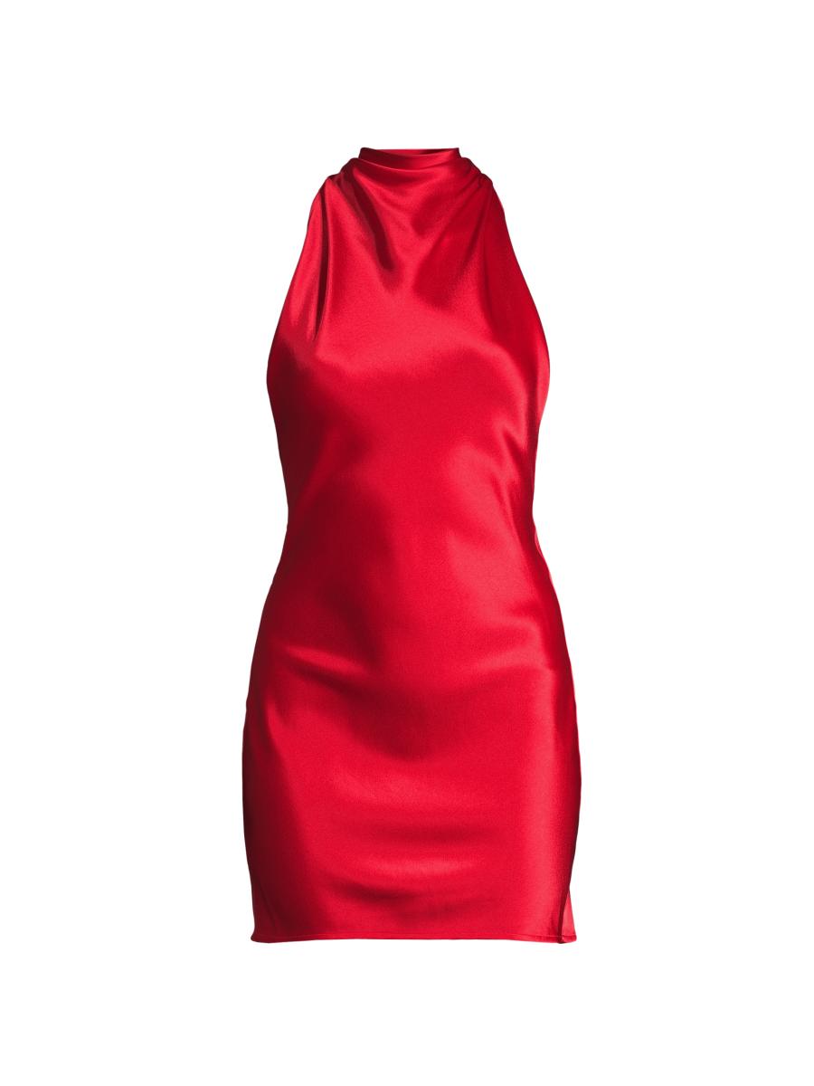 sau lee penny backless satin mini dress Penny Backless Satin Mini Dress – SAU LEE main image 0