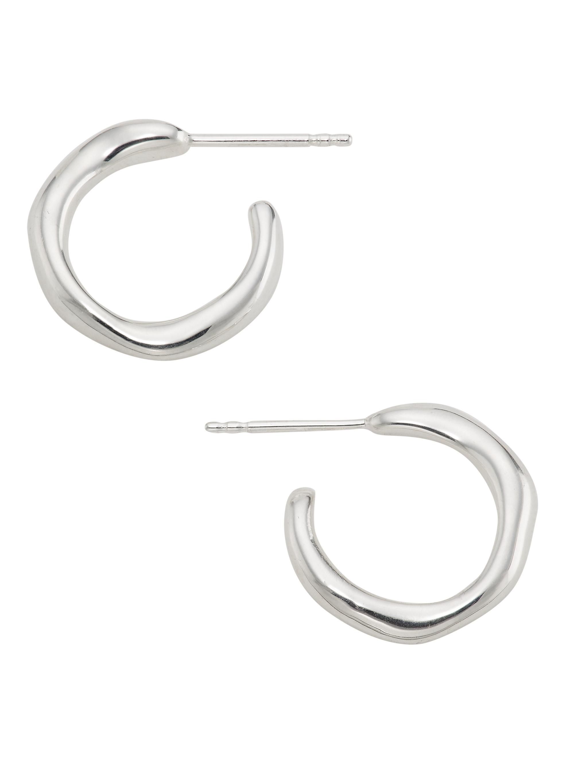 Ippolita Women's Classico Squiggle Mini Silver Hoop Earrings - Silver