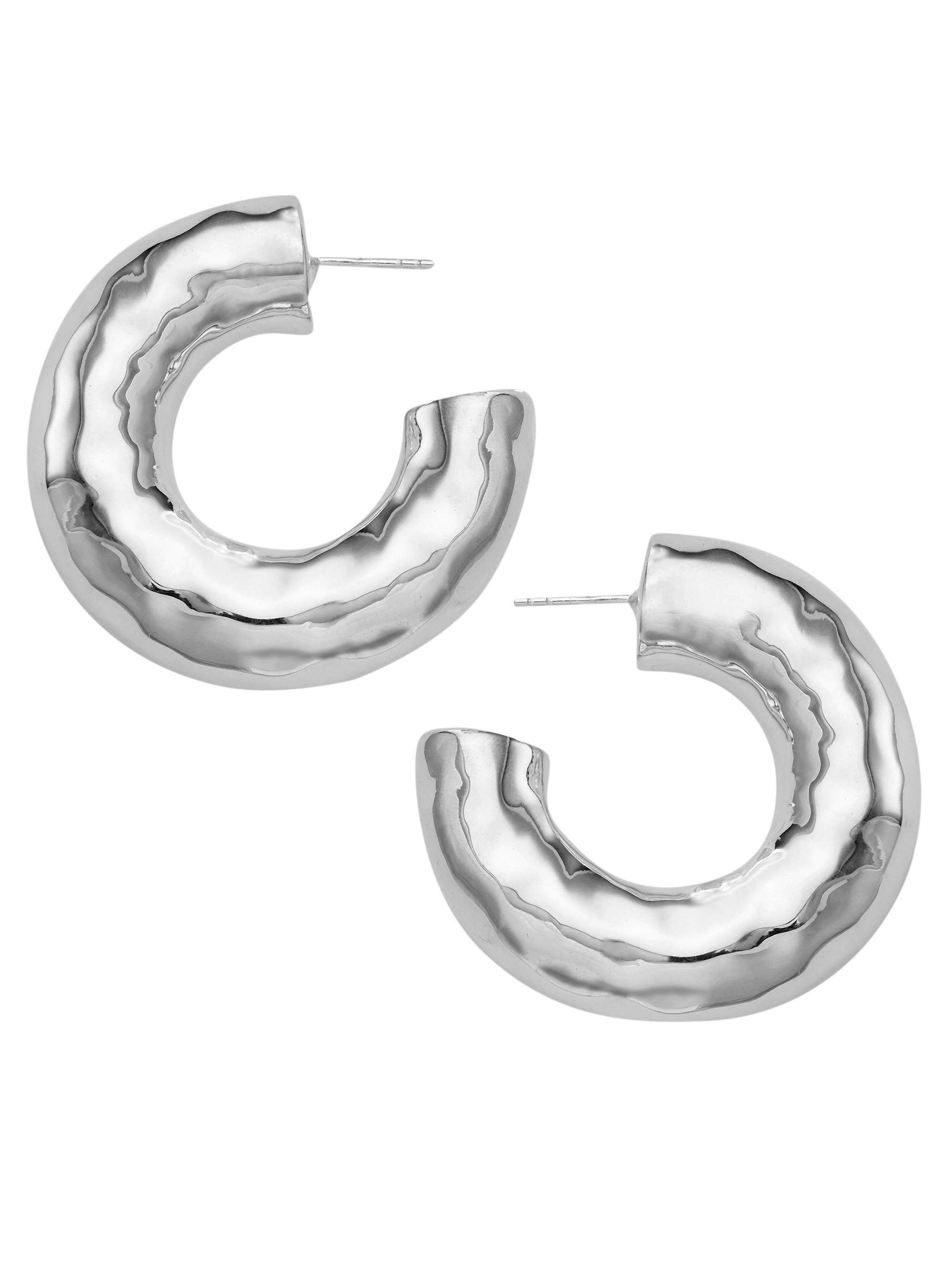 Ippolita Women's Classico Sterling Silver  Hoop Earrings