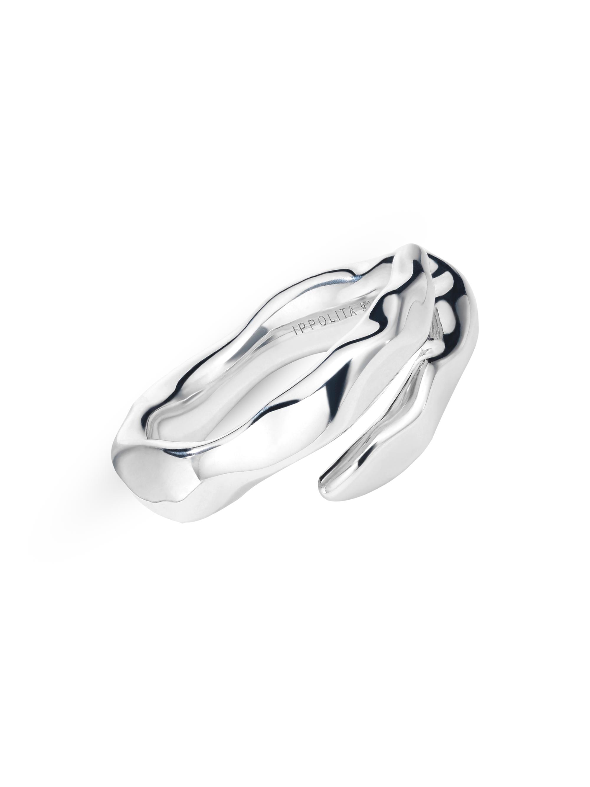 Ippolita Women's Classico Squiggle Silver Bypass Ring - Silver