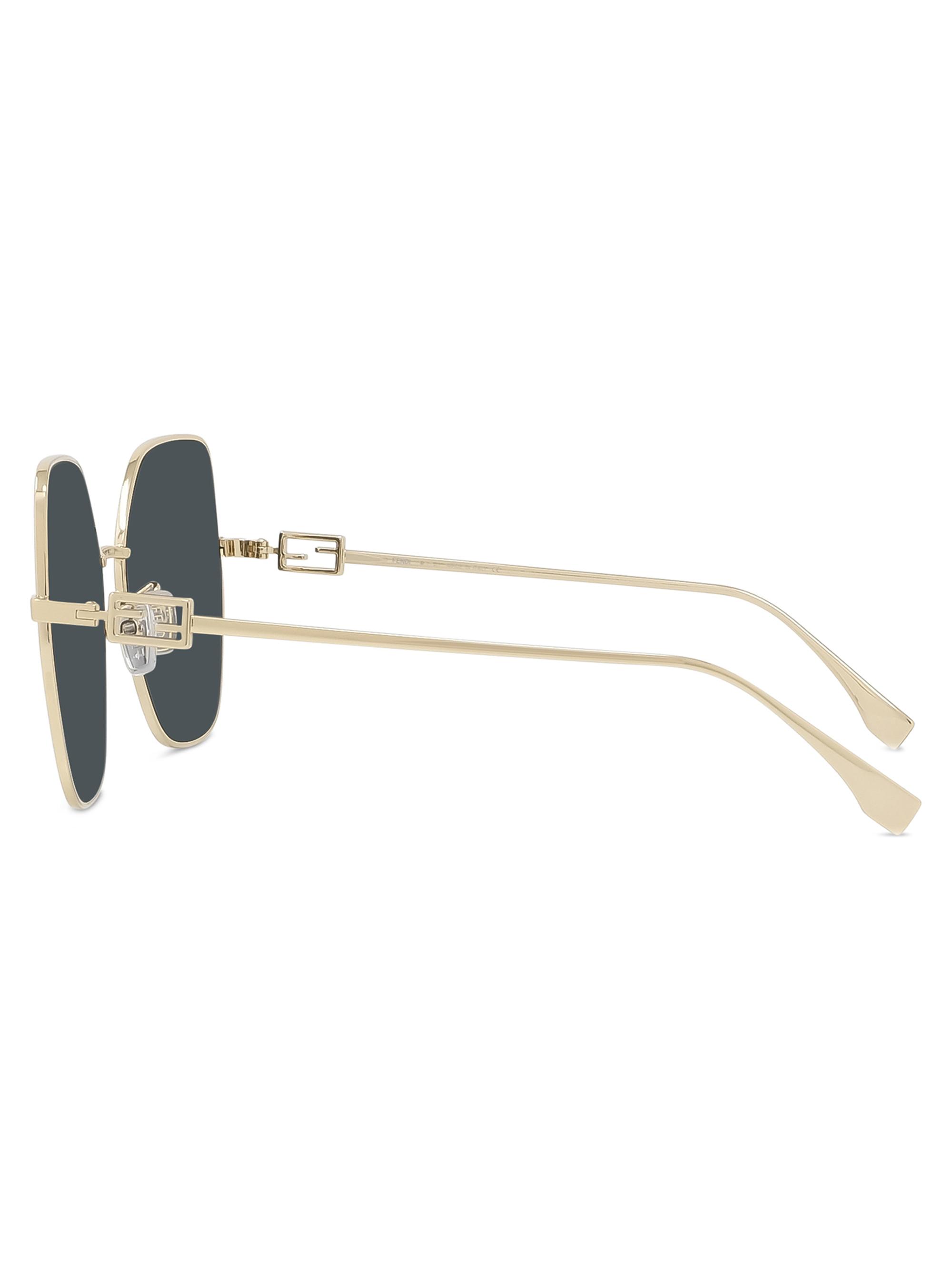 Fendi Baguette 59MM Geometric Sunglasses | Saks Fifth Avenue display picture 2