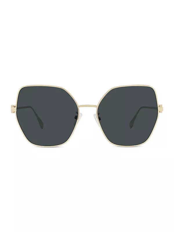 Shop Fendi Baguette 59MM Geometric Sunglasses | Saks Fifth Avenue