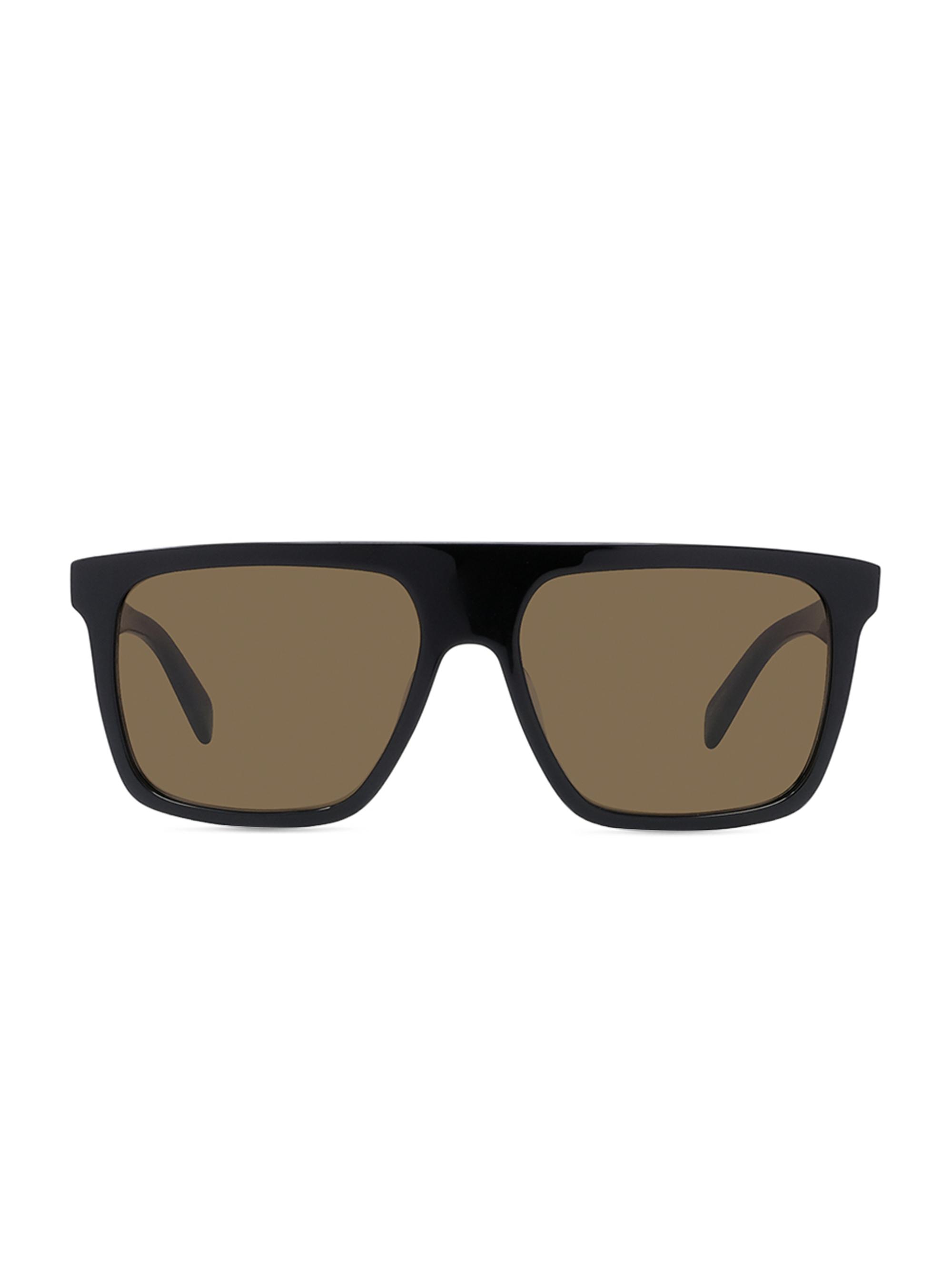 celine 57mm rectangular sunglasses - Main Image