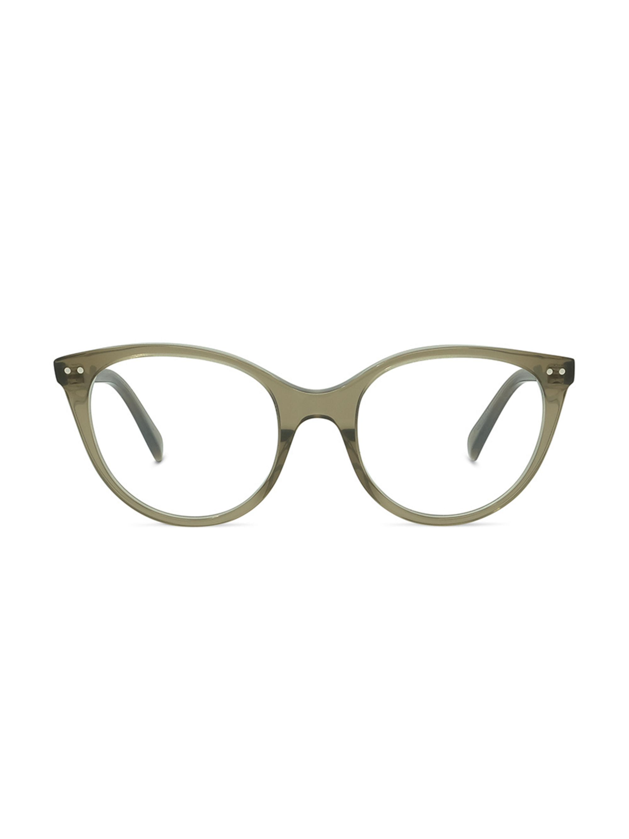 CELINE Women's 52MM Cat Eye Optical Glasses - Shiny Light Green
