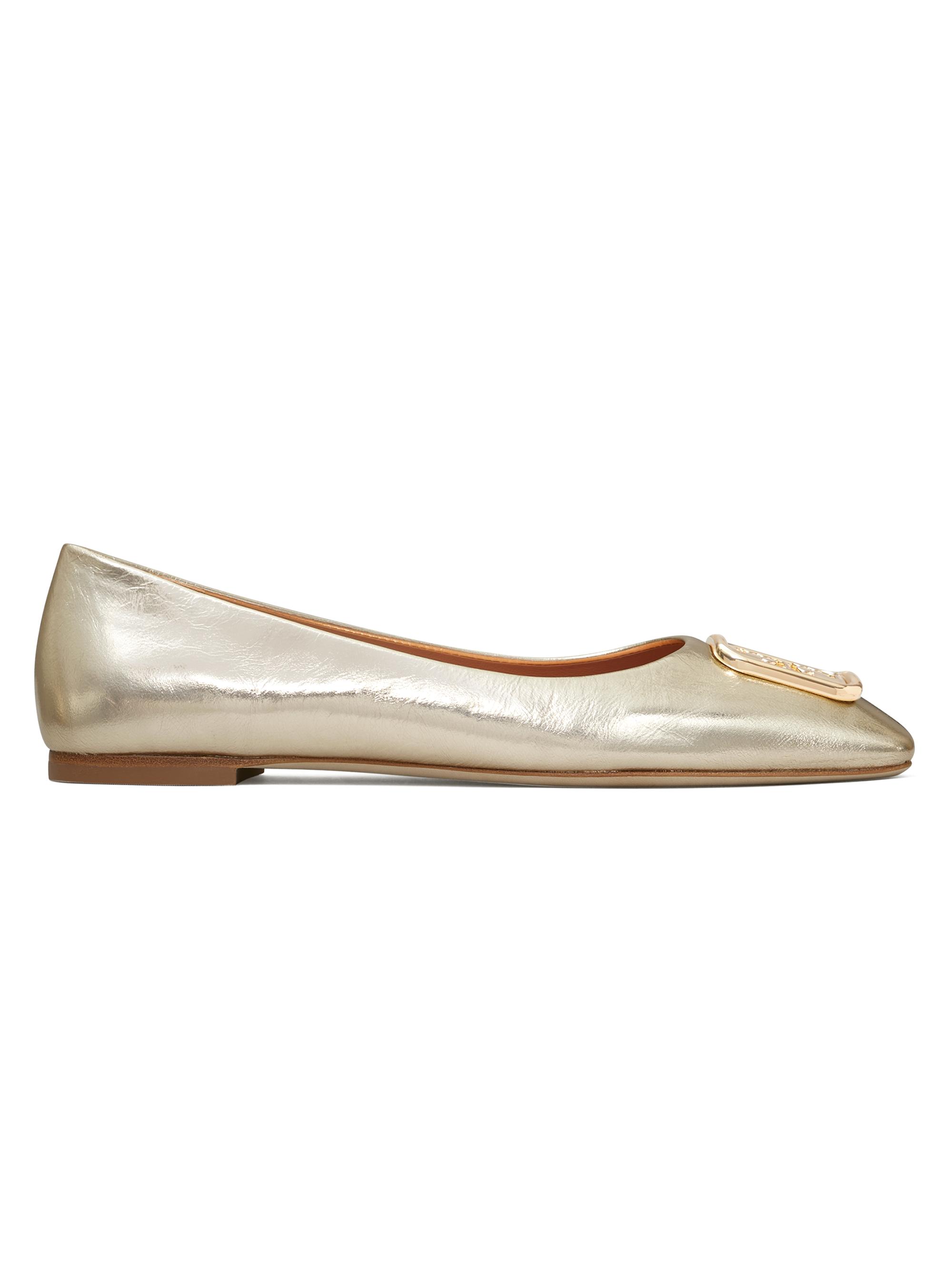 Tory Burch Georgia Metallic Leather Ballet Flats Saks Fifth Avenue