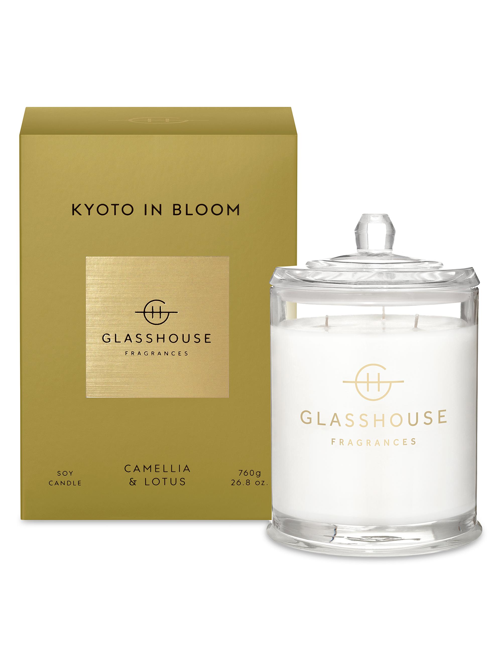Glasshouse Fragrances Kyoto In Bloom Soy Candle 8.5 oz. & Above