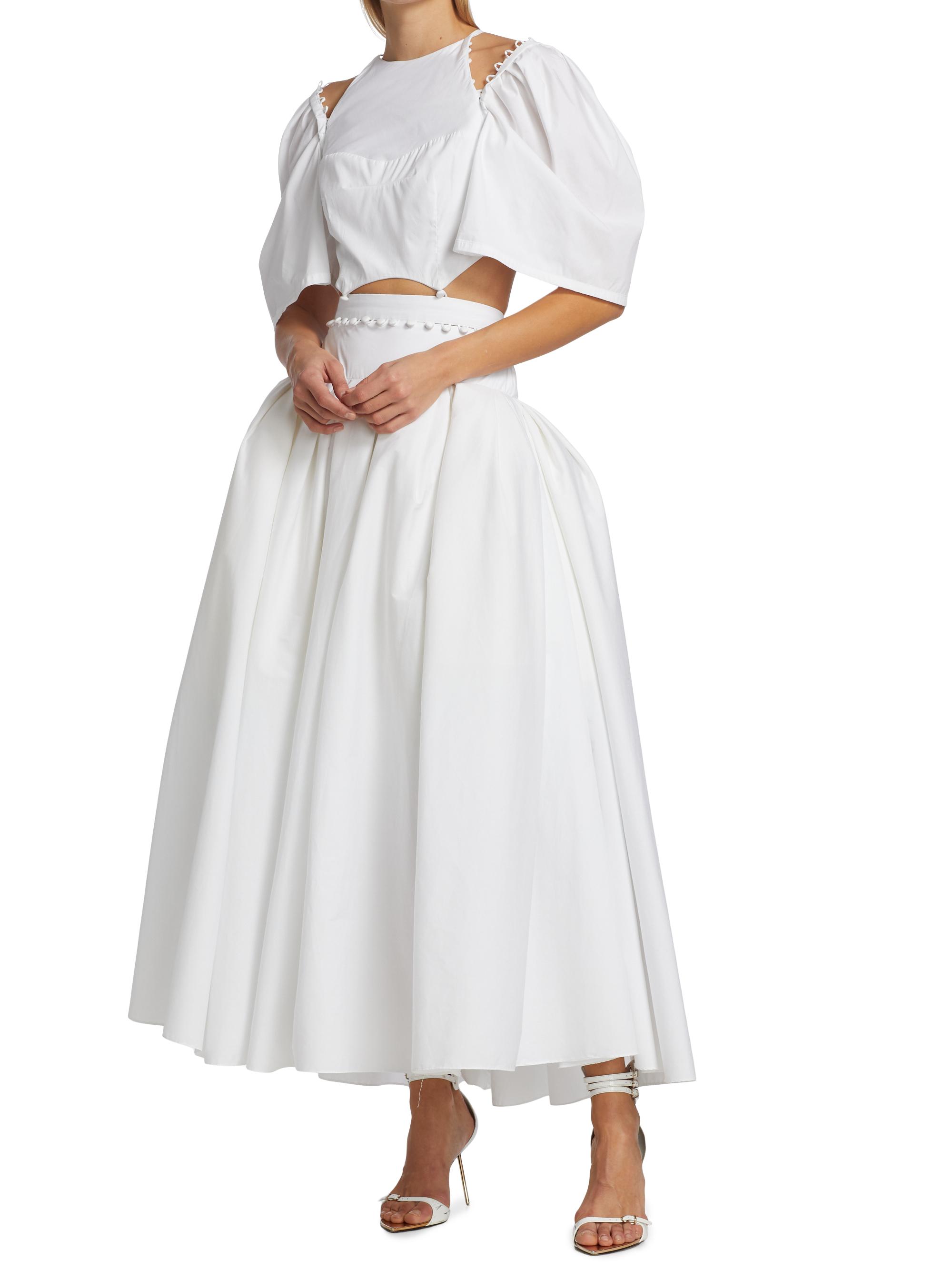 white racerback midi dress ANOUKI racerback midi dress