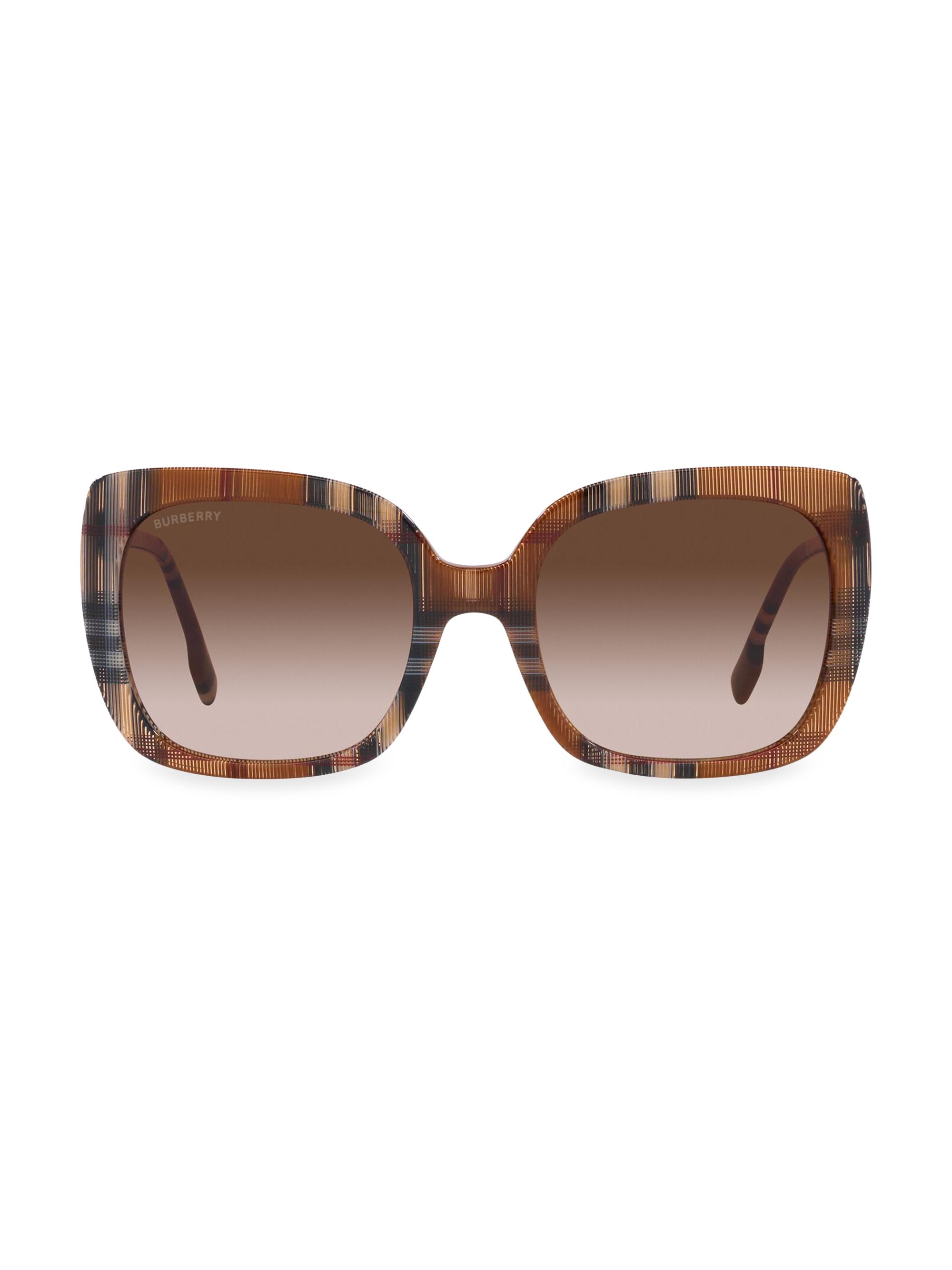 Burberry Women's 54MM Square Sunglasses - Brown