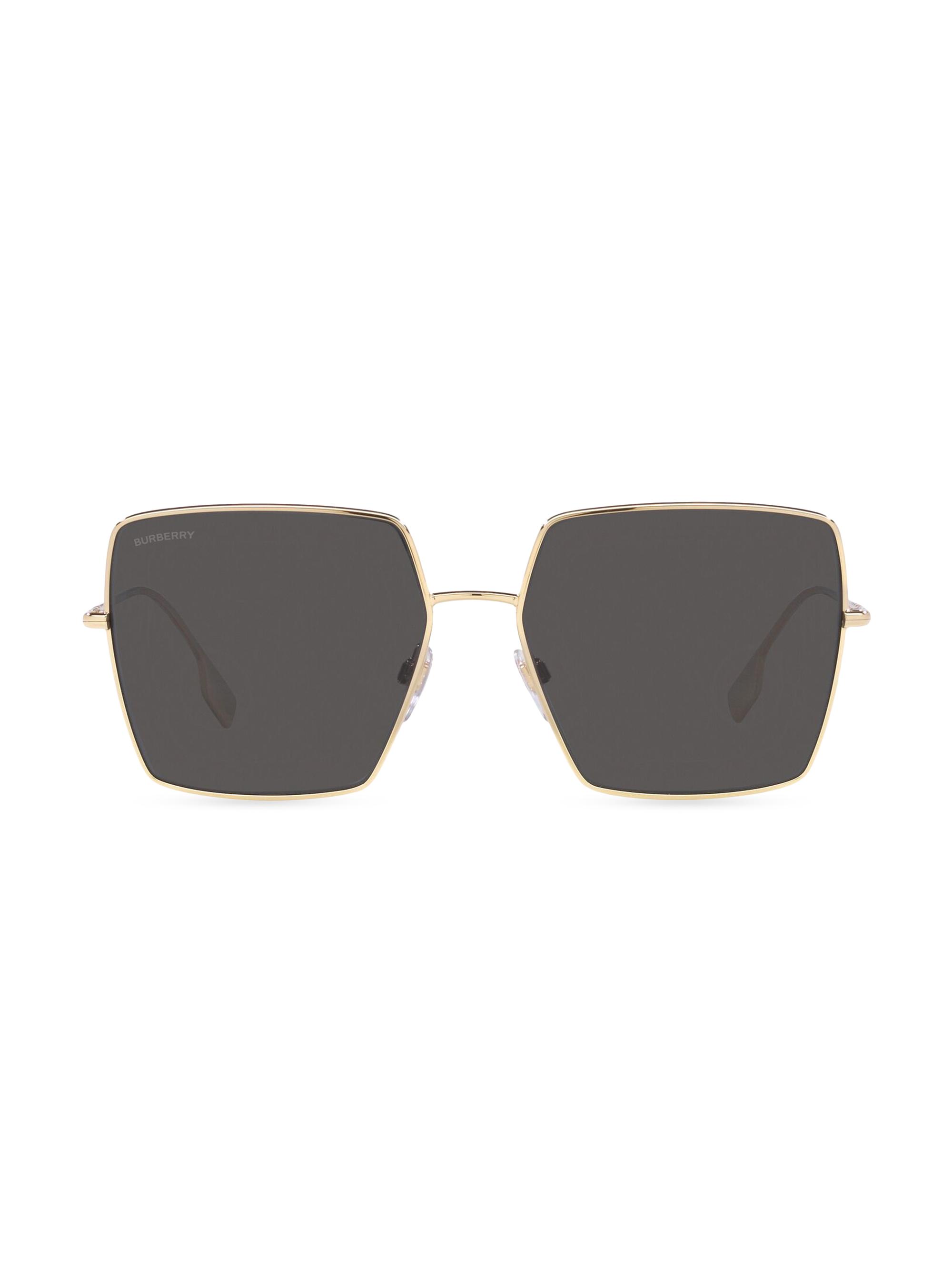 Burberry Women's 58MM Square Sunglasses - Light Gold