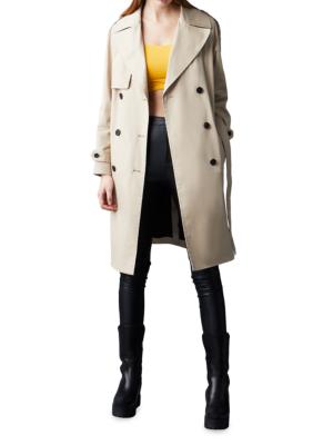 MACKAGE Beige Alia Trench Coat