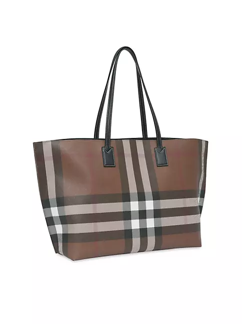 Burberry Burberry Check Coated Canvas Medium Tote Bag - Stylemyle