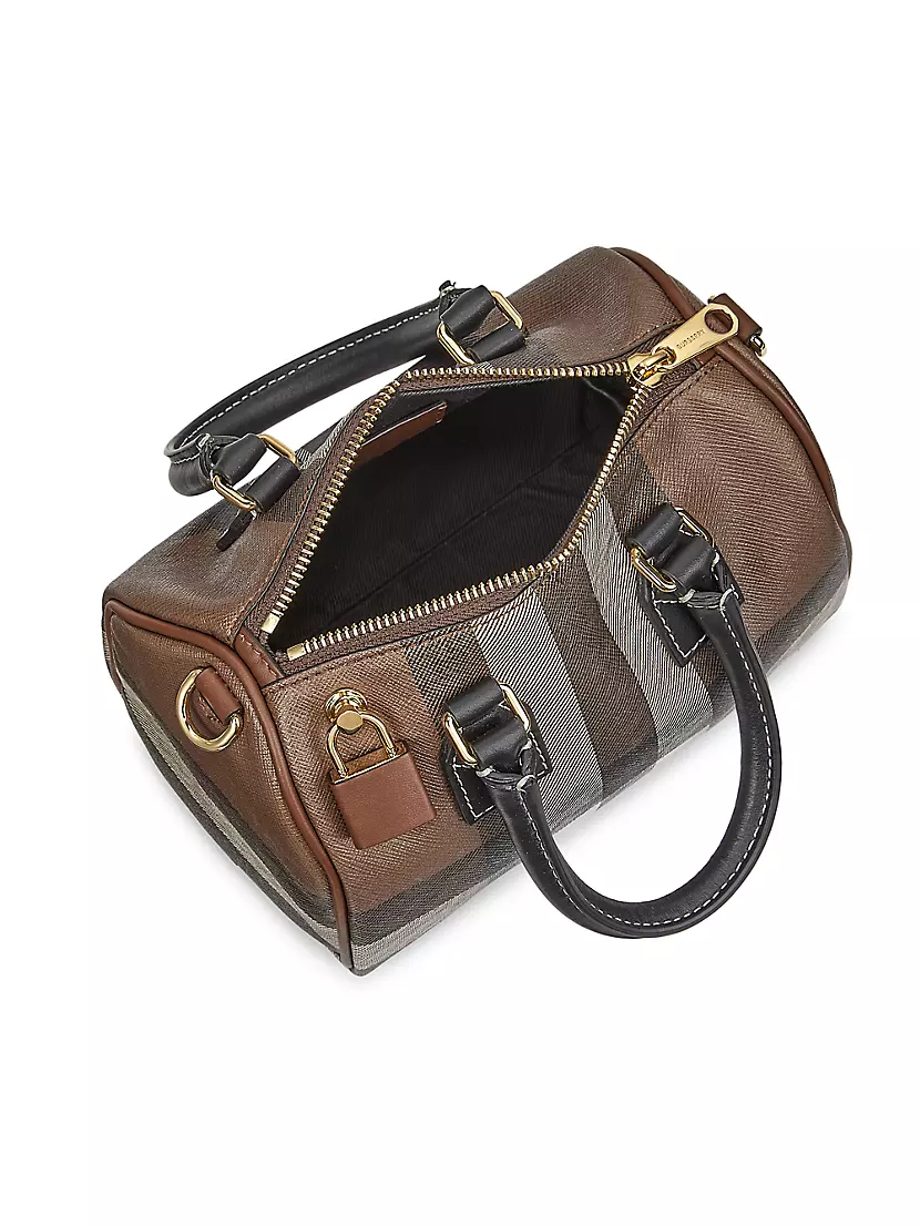 Bowling bags Burberry - Cube Vintage check motif small bowling bag - 8019359