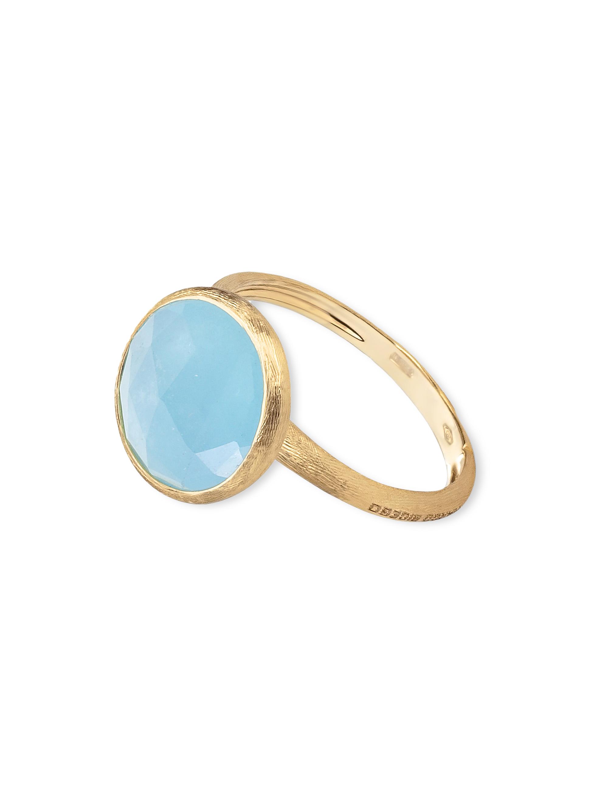 Marco Bicego Women's Jaipur Color 18K Yellow Gold & Aquamarine Cocktail Ring - Blue