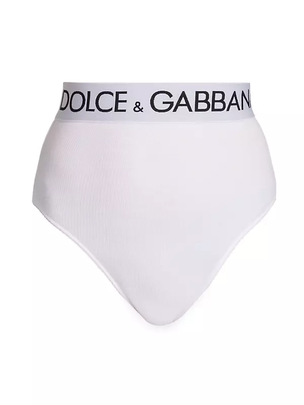 Mens Dolce & Gabbana white Double-Waistband Briefs