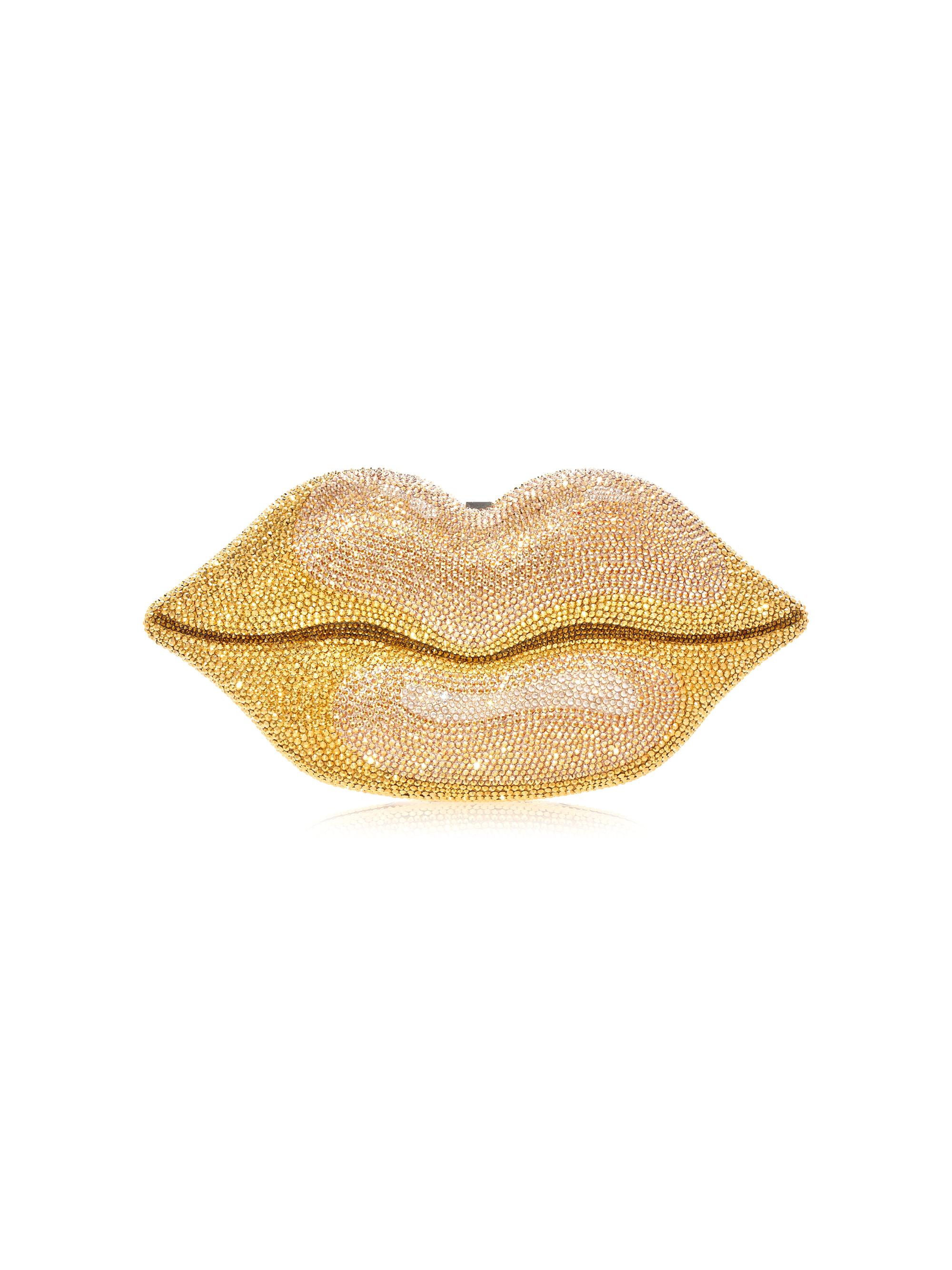 Judith Leiber Couture Women's Hot Lips Crystal-Embellished Clutch - Champagne