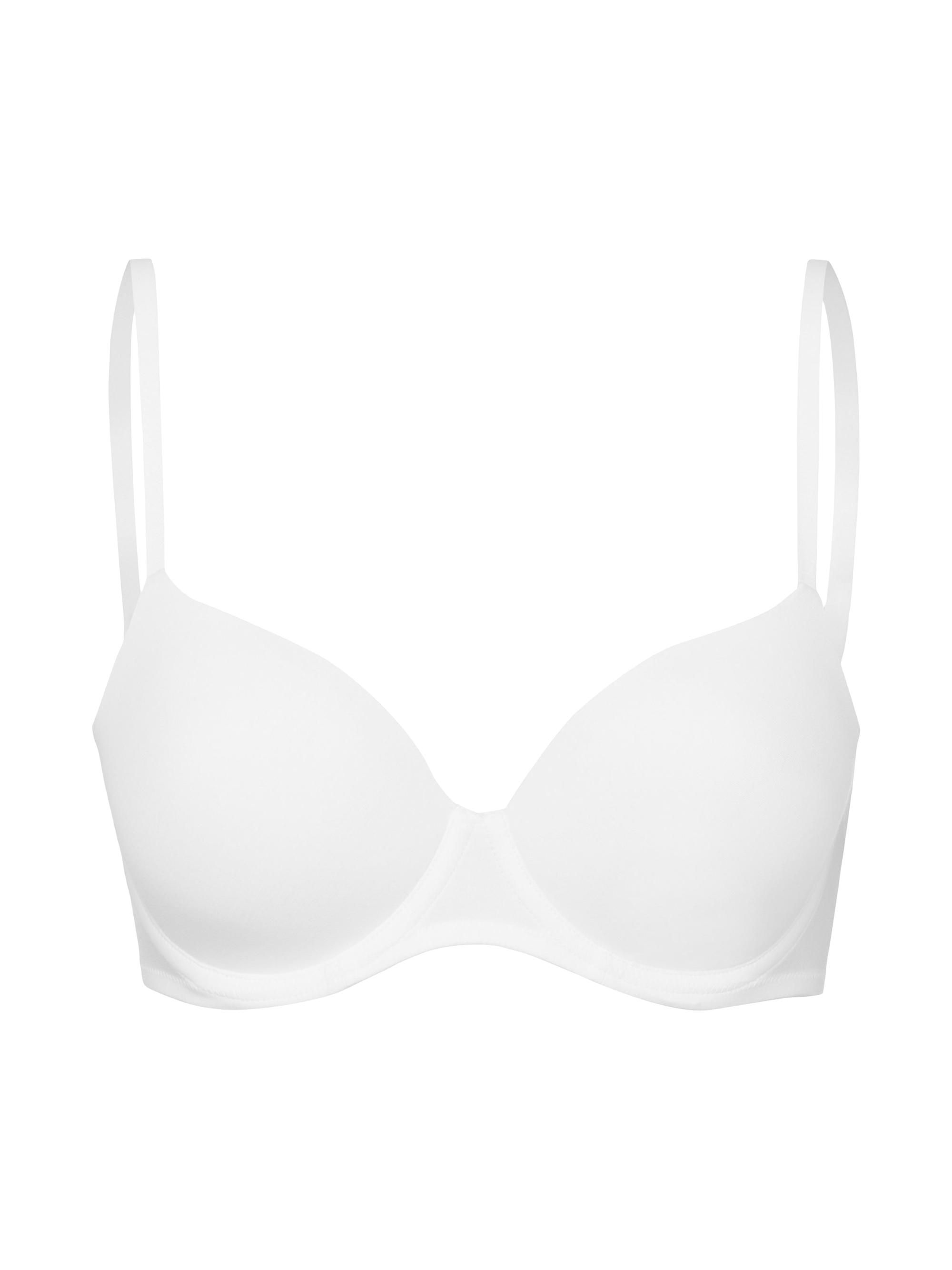 Hanro Women's Cotton Sensation T-Shirt Bra - White