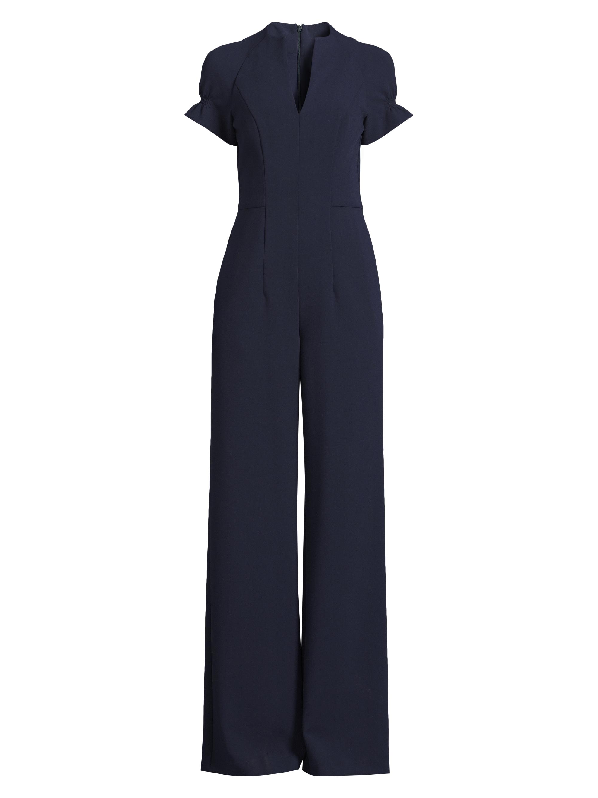 Black Halo Women's Patel V-Neck Wide-Leg Jumpsuit - Pacific Blue