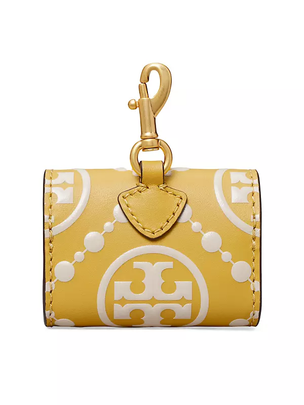 Shop Tory Burch T Monogram Embossed Leather AirPods Pro Case 