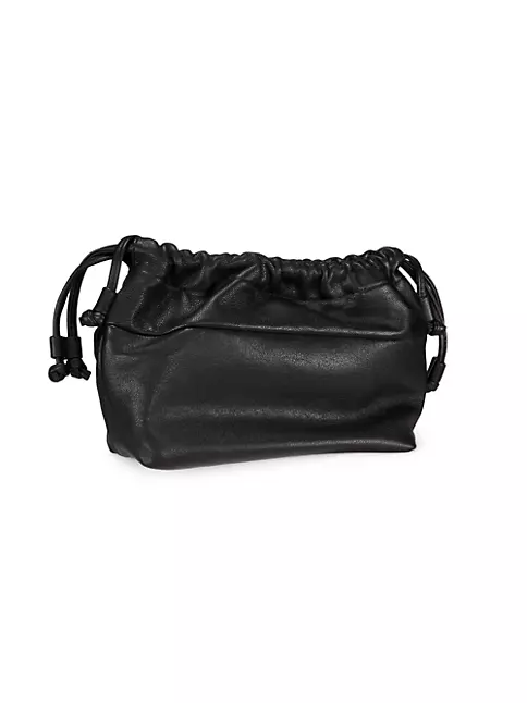Burberry Black Leather Crossbody Messenger Bag with Tassels
