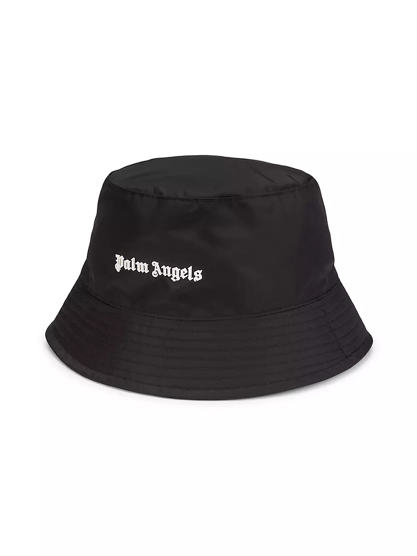 Shop Palm Angels Logo Bucket Hat