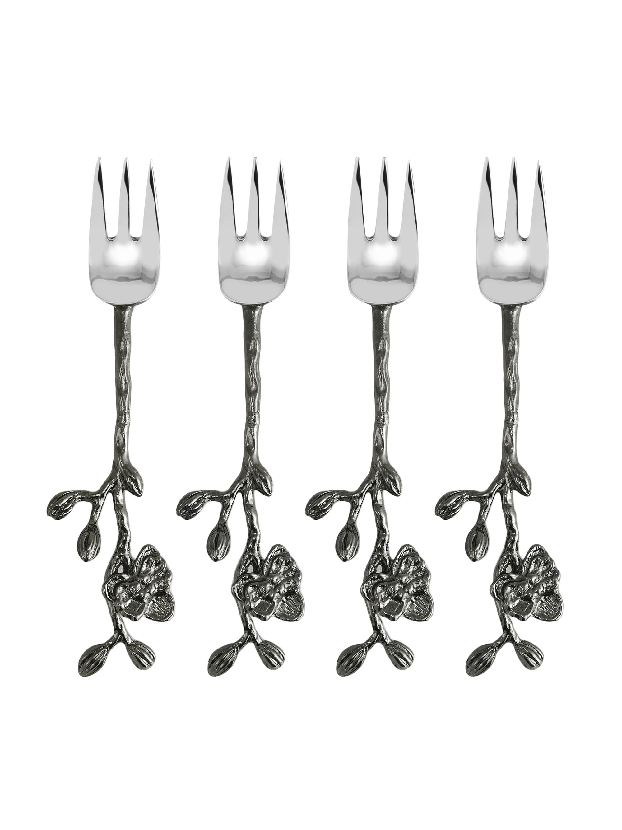 Michael Aram Black Orchid 4-Piece Dessert Forks Set