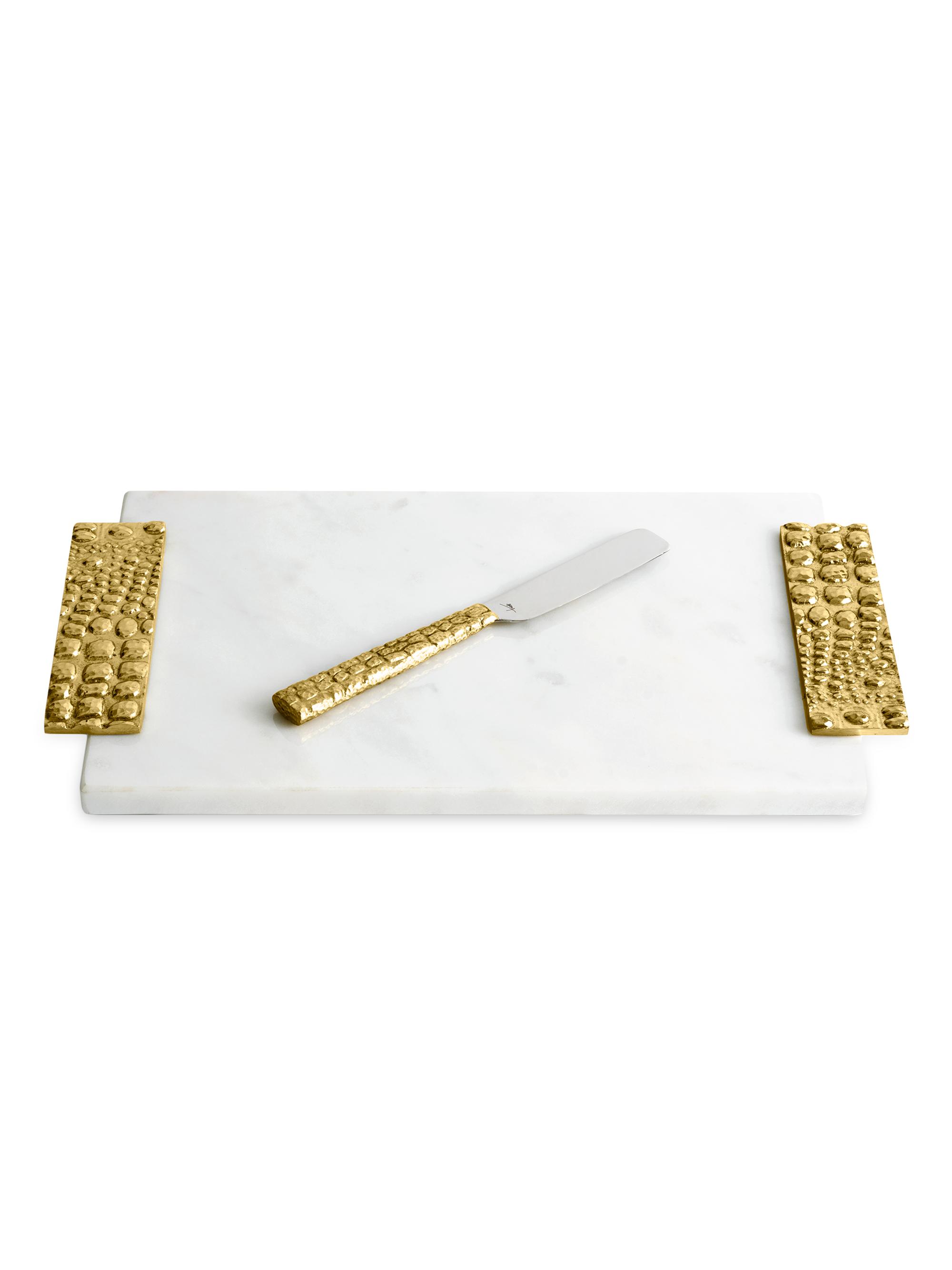 Michael Aram Safari 2-Piece Tray & Knife Set Small