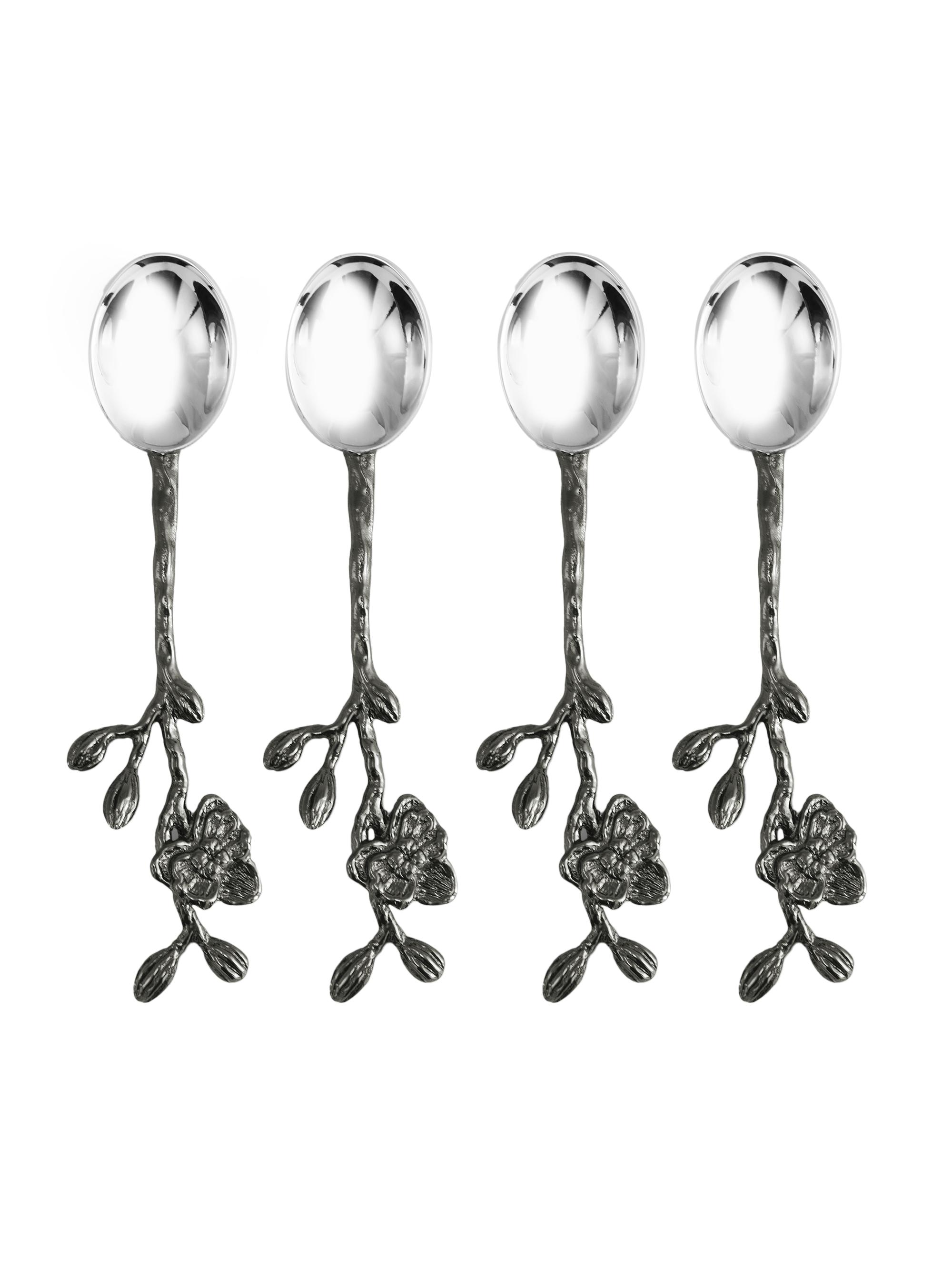 Michael Aram Black Orchid Dessert Spoons 4-Piece Set