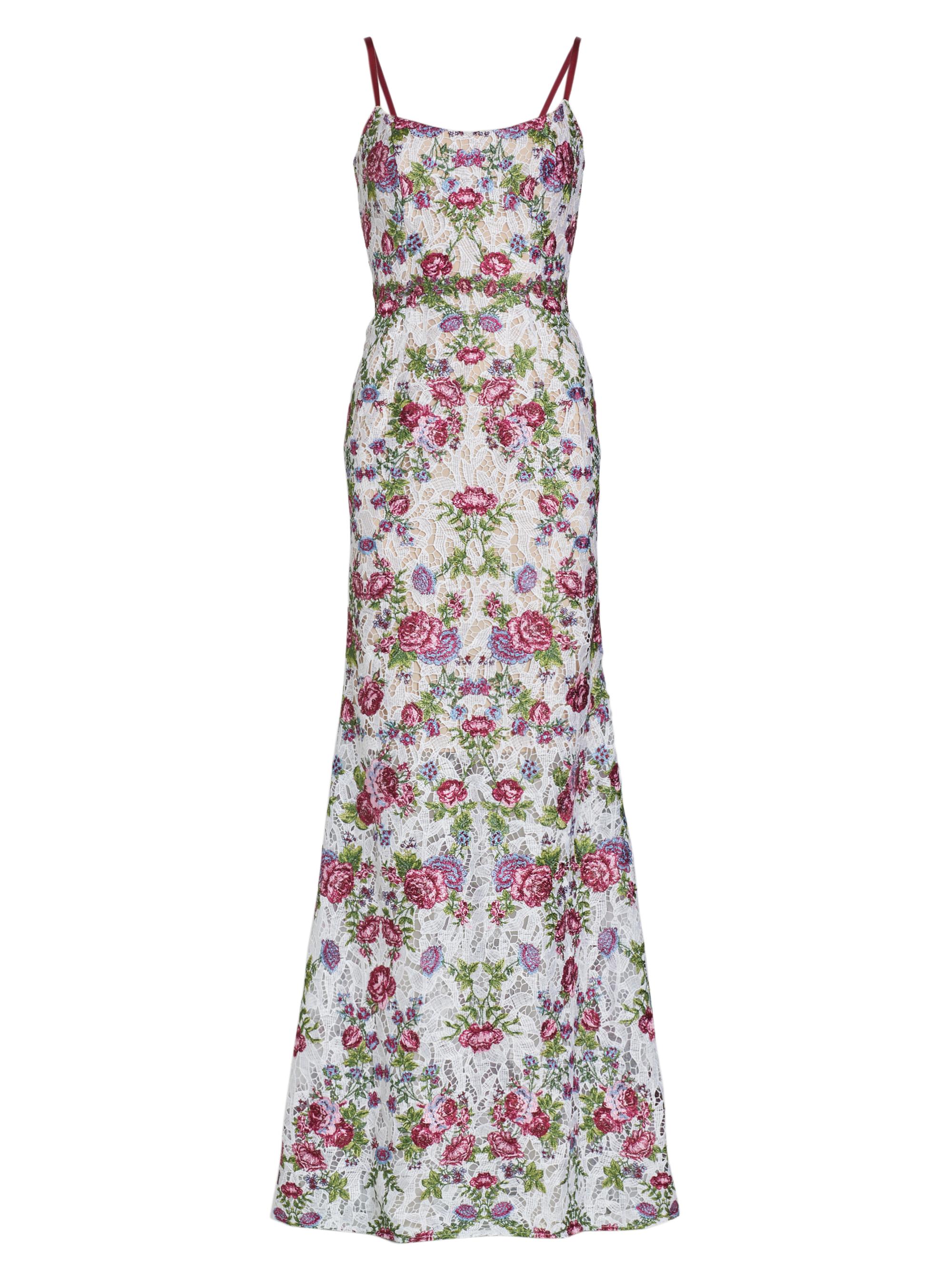 Marchesa Notte Sleeveless Floral-Embroidered Gown | Saks Fifth Avenue
